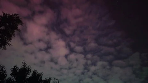 Night Clouds at Dusk-02 Stockbeeldmateriaal 111958246