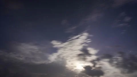 Night Clouds full Moon,Night Clouds Moon Stock-Footage 169972238