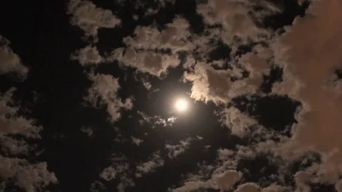 Night clouds time lapse Stock Footage 70791825