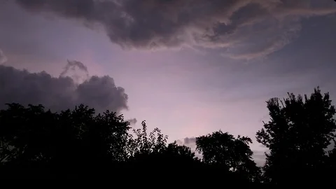 Night clouds timelapse Stock Footage 94432394