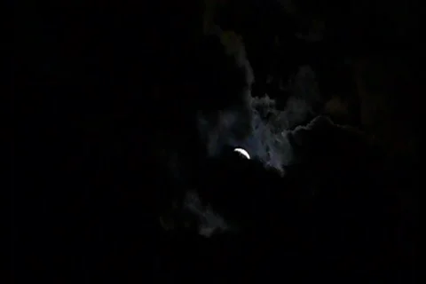Night cloudy sky Stock Footage 729872