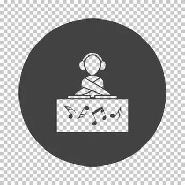 Night club DJ icon イラスト素材