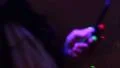 Night club - flying camera scenes - 1 cell phone in the dark HD Footage