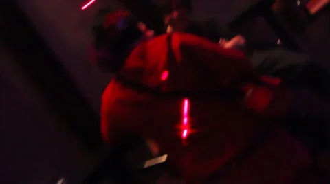 Night club - flying camera scenes - 2 - makes you dizzy Stock Footage