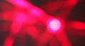 Night club lighting in action - 2 - red rotating laser balls soft focus HD Footage