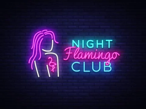 Gay Club Neon Sign Vector Gay Club Design Template Neon Sign Light