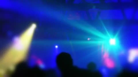 Night Club Party Scene Stock Footage