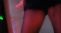 Night club scenes - hot female body gyrating gogo girl lower torso, legs to boot HD Footage