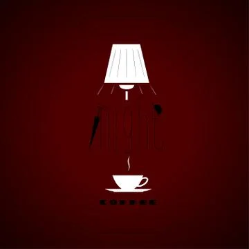 Night coffee Stock Illustration