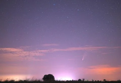 Night Comet Foto stock