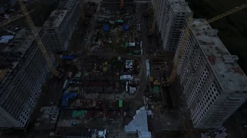 Night construction Stockbeeldmateriaal 159565112