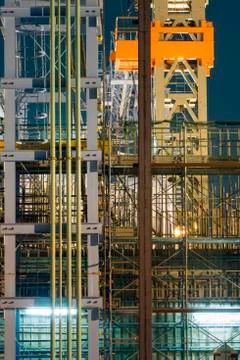 Night construction Stock Photos