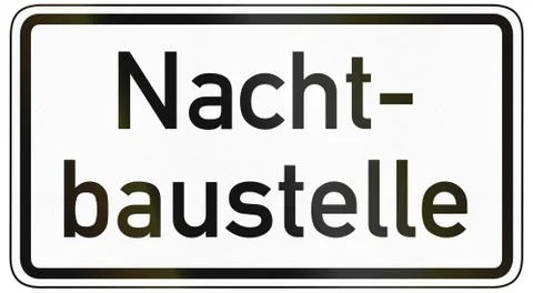 Night Construction Site Stock Illustration