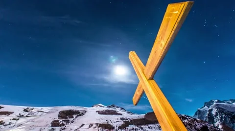 Night Cross Motionlapse Stock Footage 60010380