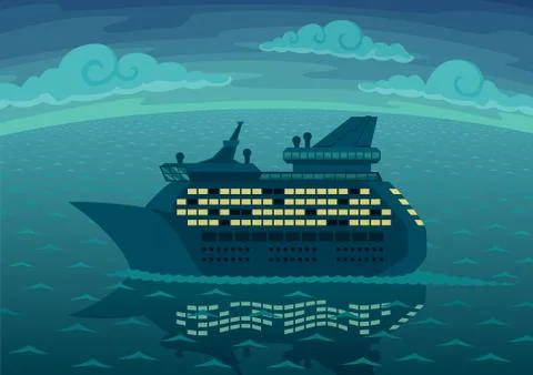 Night Cruise Stockillustratie