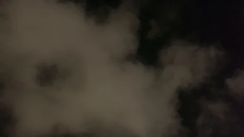 Night cumulus cloud time lapse Stock Footage 124072588