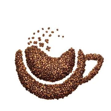 Night in cup. Stock Photos