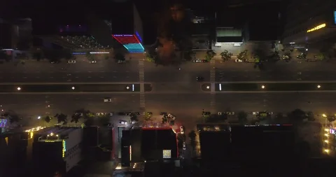 Night danang top view. Video stock 128281296