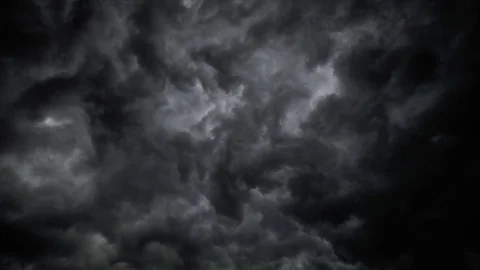 dark storm clouds night