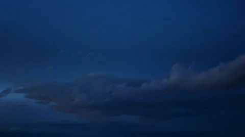 Night dark clouds Stock Footage 38018134