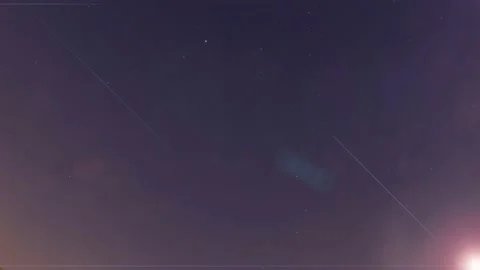 Night to day background with bokeh moon light ray on dark sky Stock Footage 161114562