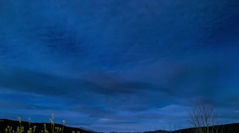 Night to day cloudscape Stock Footage 62019561