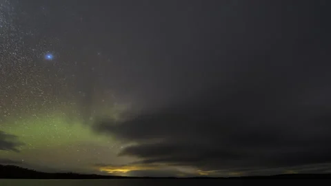 Night to day cloudy timelapse Stock Footage 250286619