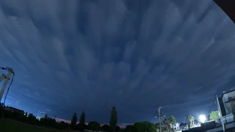 Night to day. Time lapse of starry night, galaxy stars moving Stock Footage 320908726