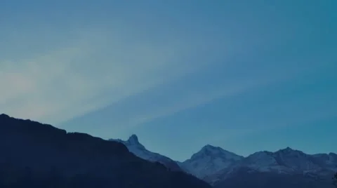 Night to day time smooth sunrise timelapse. Stock Footage