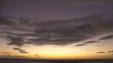 Night to Day Timelapse Over Ocean Stock Footage 45697790