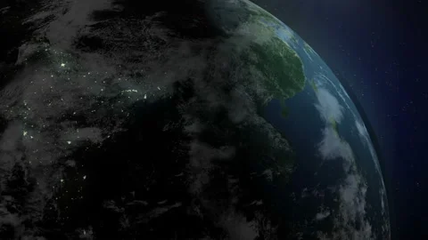From night to day.Planet Earth globe. Video stock 148208016