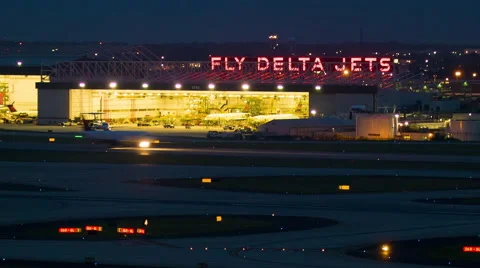 Fly Delta Jets Sign 2 Hartsfield-Jackson International Airport