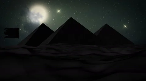 Night in the desert. Stock Footage 62862673