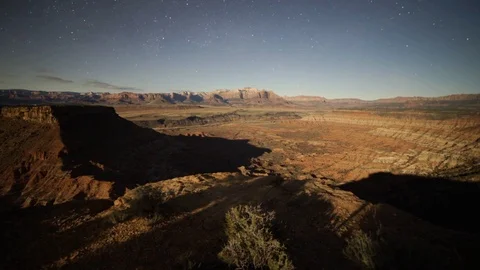 Night Desert Timelapse Stock Footage 97569201