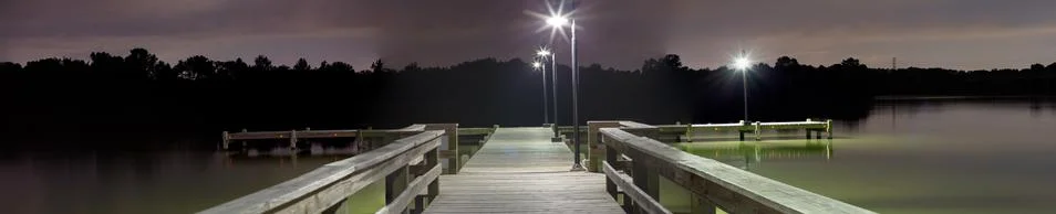 Night at the Dock Stock Photos