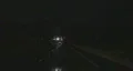 Night drive with bright flashes Video HD