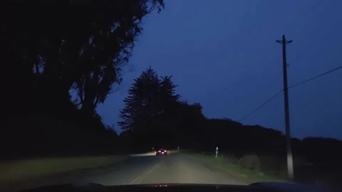 A Night Drive in California Stock Footage 210308902