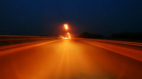 Night Drive Stock Footage 21258558