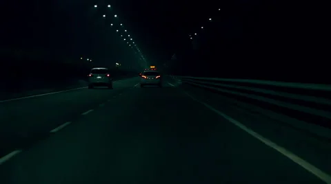 Night Drive Stock-Footage 52972400
