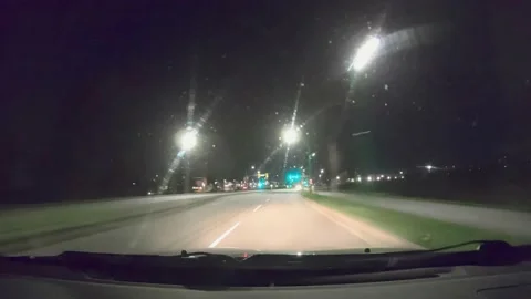 Night Drive Lapse Stock Footage 152479679