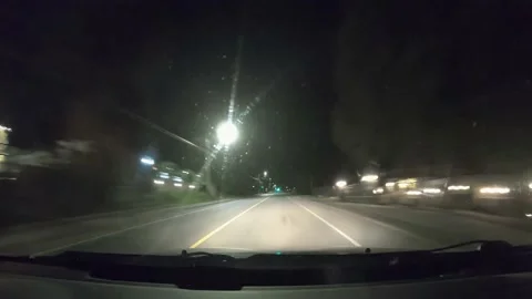 Night Drive Lapse Stock Footage 152479683