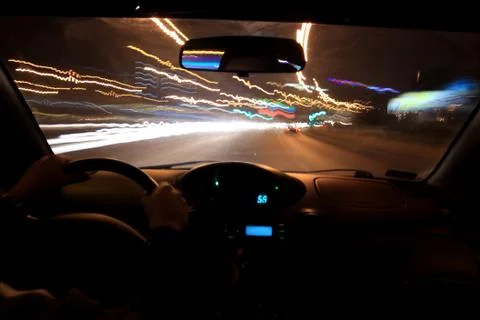 Night drive Stock Photos