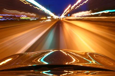 Night drive Stock Photos