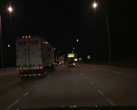 Night Drive Time Lapse Stock Footage