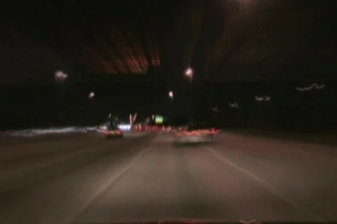 Night Drive Time Lapse Stock Footage 285951