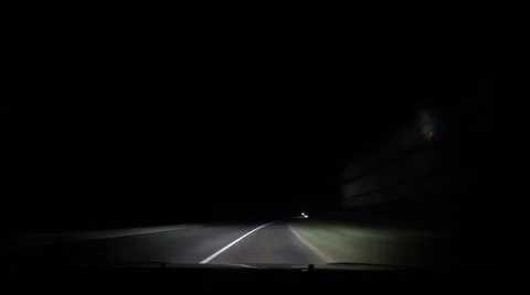 Night drive time lapse Stock Footage 26312584