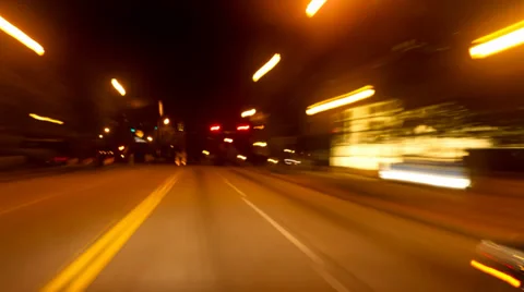Night Drive Time-lapse Vídeos de archivo 33848563