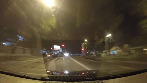 Night Drive Time Lapse Stock Footage 269659564