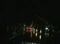 night drive w heavy rain and lightning Footage