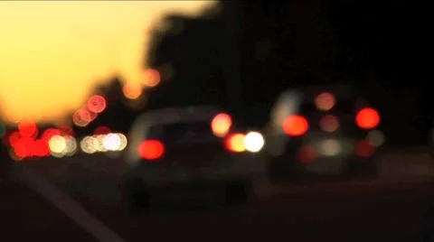 Night Driving 1 Stock Footage 8606437